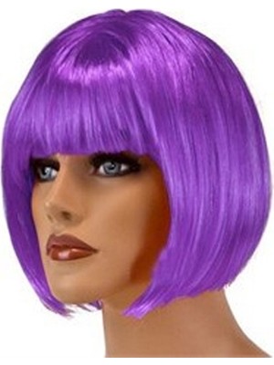 Pileli Store Mor Küt Peruk Saç