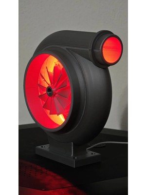 MORFEM3D Turbo Glow Tasarımlı Masaüstü LED Aydınlatma | 12 Volt | Dekoratif Işıklı Lamba