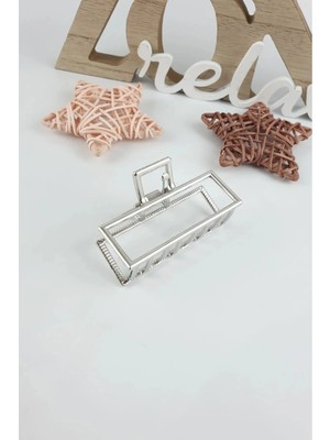 Nati Co Altın Renk Geometrik Metal Saç Tokası -  Lüks Seri Kadın Saç Aksesuarı