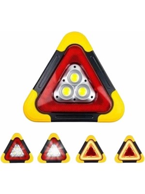 Pileli Store Reflektör Güneş Enerjili Taşınabilir Portatif Acil Güvenlik Işığı Araba Acil Uyarı Işı�