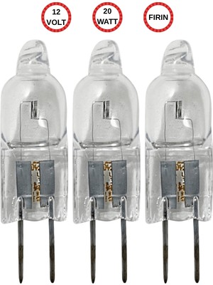 Avarson (3 Adet) Ledvance 12VOLT 20W SARI Işık G4 Duylu Fırın Ampulü