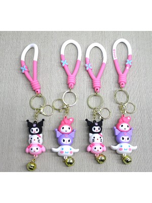 Pileli Store Hello Kitty ve Arkadaşları Silikon Anahtarlık