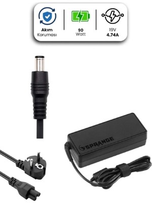 Pileli Store 19V 4.74A 5.5 * 3.0mm 90W Samsung Için Laptop Adaptör