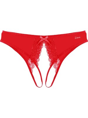 Beruflic Ağı Açık Büyük Beden Kırmızı Fantazi Külot