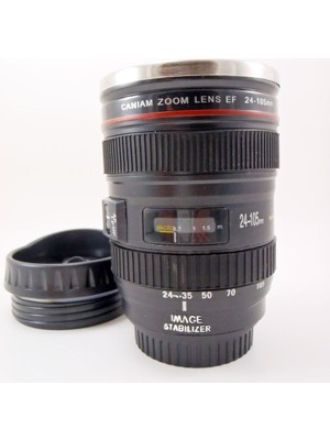 Pileli Store Objektif Görünümlü Termos Bardak