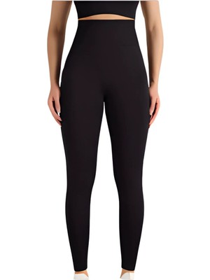 Beruflic Dikişsiz Düz Tayt  Kadın AK4251