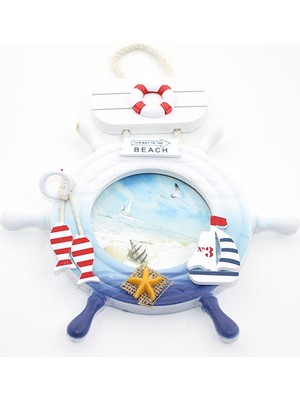 Pileli Store Ahşap Marin Dümenli Çerçeve Model 3