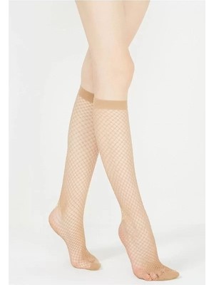 Beruflic Penti Iri Fileli Dizaltı Pantolon Çorabı