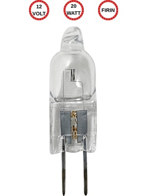 Avarson (1 Adet) Ledvance 12VOLT 20W SARI Işık G4 Duylu Fırın Ampulü
