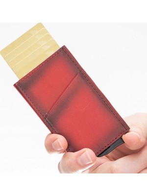 Pileli Store Torres Deri Kartlık Mekanizmalı V4EF Kırmızı