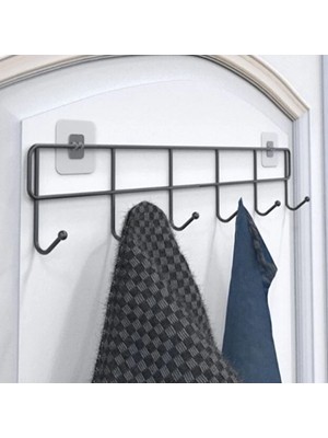 Pileli Store 6'lı Yapışkanlı Kapı Arkası Askı