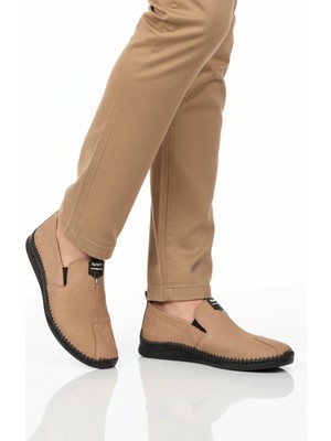 Ayakmod Kum Nubuk Hakiki Deri Ortopedik Erkek Casual Ayakkabı 308 M