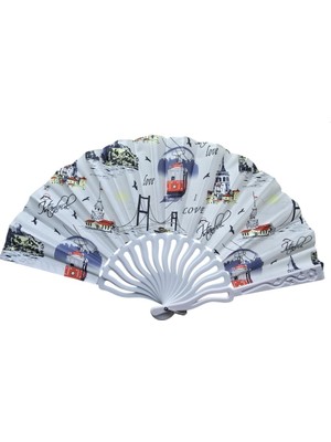 Pileli Store Plastik Kumaş Yelpaze 12 Li Istanbul