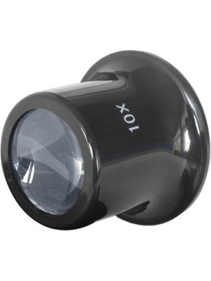 Pileli Store 10X Büyütmeli Saat Takı Onarım Için Cam Lensli Optik Göz Büyüteç