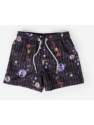 Ayyıldız 2106-SS Siyah Erkek Çocuk Deniz Şortu