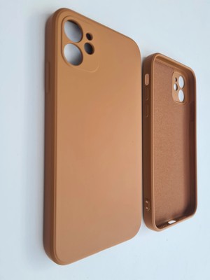 Pirok Store İphone 11 İle Uyumlu Köşeli Kalıp ( 12 GÖRÜNÜMLÜ) Logosuz Lansman İçi Kadife Esnek Silikon Kılıf