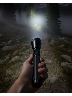 Pileli Store Yüksek Güçlü LED El Feneri Şarjlı 6000 Lümen Acil Durum Seti