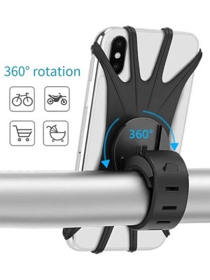 Pileli Store Esnek Silikon Örümcek Bisiklet Telefon Tutucu