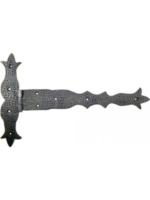 Pileli Store Eco Lounge Antika Tarz Dekoratif Pirinç Kuyruklu Dövme Menteşe - 251X393 Mm, Oksit