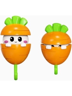 Pileli Store Havuç Tasarımlı Otomatik Açılan Yapışkanlı Askı