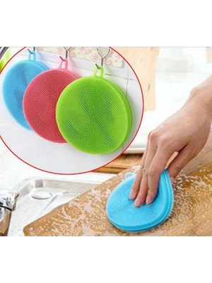 Pileli Store Silikon Bulaşık Yıkama Fırçası Tükenmeyen (2 Adet)