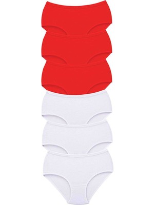 Pileli Store 6 Adet Tutku Kadın Yüksek Bel Bato Kalın Lastik Külot S7