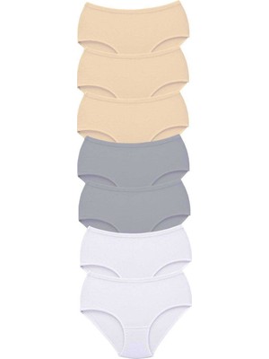 Pileli Store 7 Adet Tutku Kadın Yüksek Bel Bato Kalın Lastik Külot S20