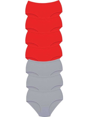 Pileli Store 7 Adet Tutku Kadın Yüksek Bel Bato Kalın Lastik Külot S6