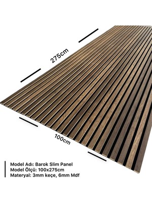 Vintage Keçeli Slim Panel Nry 006