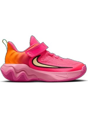 Nike Giannis Immortality 4 Ps 'hyper Pink Total Orange' Cırtlı Çocuk Basketbol Ayakkabısı-Sportxstore