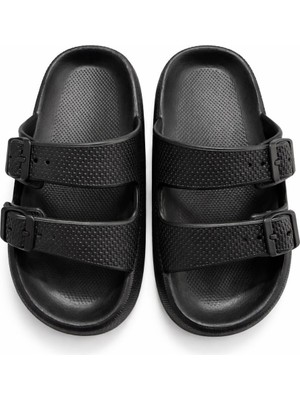 SUNYOGA Ser&kadın Eva Çift Tokalı Terlik Ortopedik Rahat Taban Günlük Kullanım