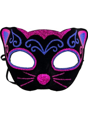 Pileli Store Kadife Kaplama Kedi Maskesi