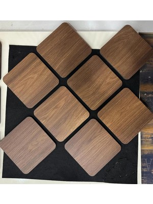 Vintage Keçeli Yatay Mdf Panel Nry 013