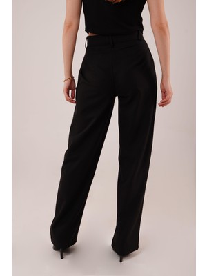 Modaurul Premium Model Oturtmalı Siyah Pantolon