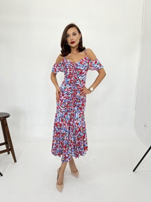 Modaurul 6410 Elbise-Kırmızı