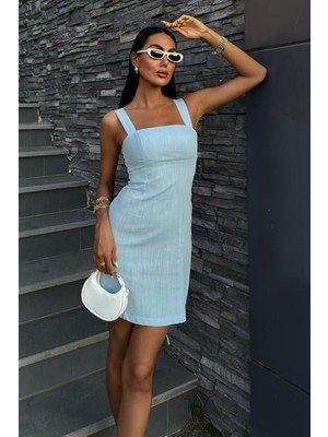 Modaurul Kare Yaka Mini Elbise 2903