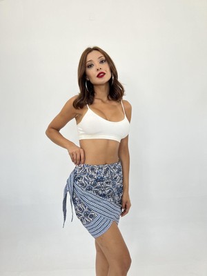 Modaurul 6262 Etek-Mavi