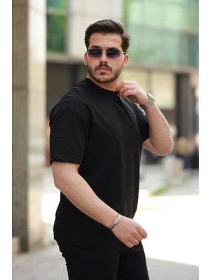 Modaurul Erkek Kısa Kollu Basic Oversize Tshirt
