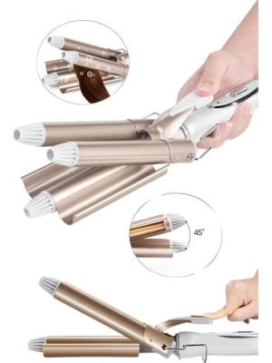 Pileli Store Wag Maşa Yeni Nesil Yüksek Isı Ayarlı Seramik Kaplama Saç Şekillendirici Doğal Bukle