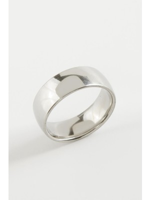 Pileli Store Çelik Alyans Yüzük 8 mm