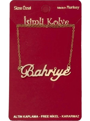 Pileli Store Bahriye Isimli Kolye (Kişiye Özel)