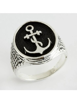 Pileli Store Çapa Metal Erkek Yüzük