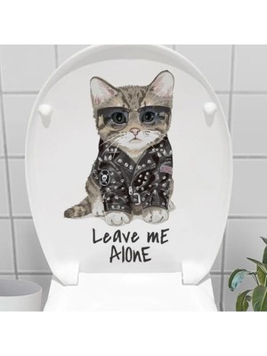 Pileli Store Decohandy Klozet Etiketi Leave Me Alone