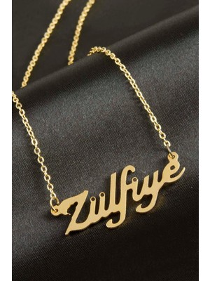 Pileli Store Zülfiye Isimli Kolye (Kişiye Özel)