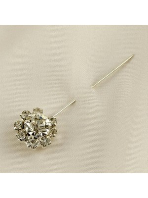 Pileli Store Taşlı Eşarp Iğnesi