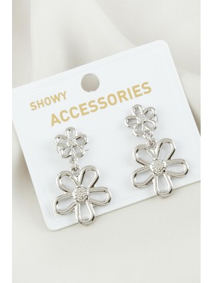 Pileli Store Papatya Metal Küpe