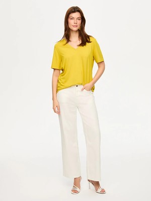 Faik Sönmez V Yaka Kısa Kol  T-Shırt S26TSH001