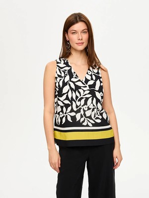 Faik Sönmez Eteği Sulu Monchrome Desen Atlet S26ATL024