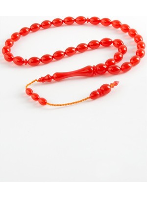 Pileli Store Zeytin Şekilli Plastik Tesbih 8*11 mm