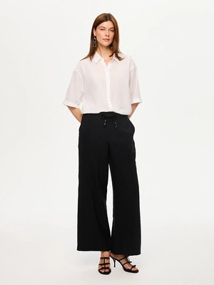 Faik Sönmez Wide Leg Fit Modallı Beli Lastikli Pantolon S26PNT029